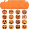 16 PCS Halloween Crafts for Kids Home Decorations Craft Kit DIY with Self-Adhesive Pumpkin Stickers Halloween Activities for Kids